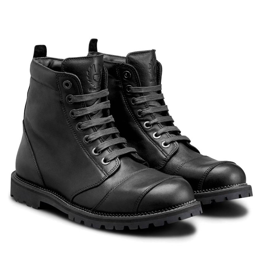 New Belstaff black patent leather boots hotsell from Italy!